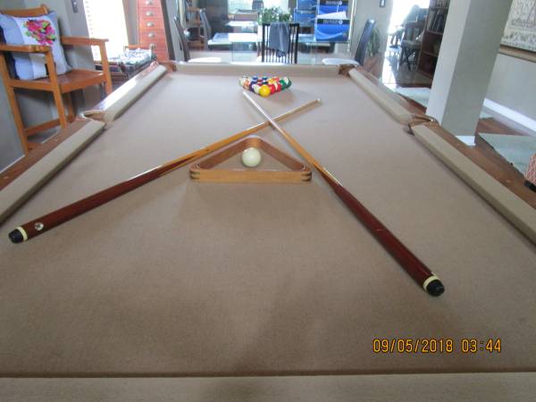 Solo Clearwater Pool Table 8 Slate Custom Oak Rack