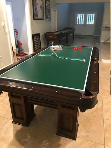 Solo Clearwater Pool Table Set 8ft American Heritage 10