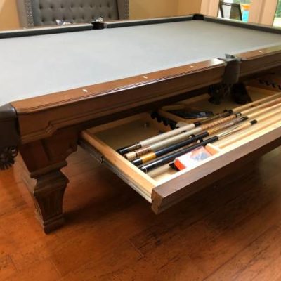 Olhausen Pool Table & Signed Meucci Cues