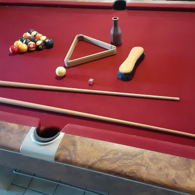 9' Gandy Pool Table and accessories for sale