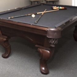 8’ custom Legacy pool table w/ ping pong topper